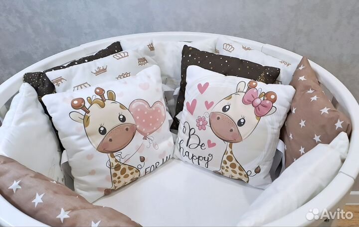 Бортики в кроватку новые