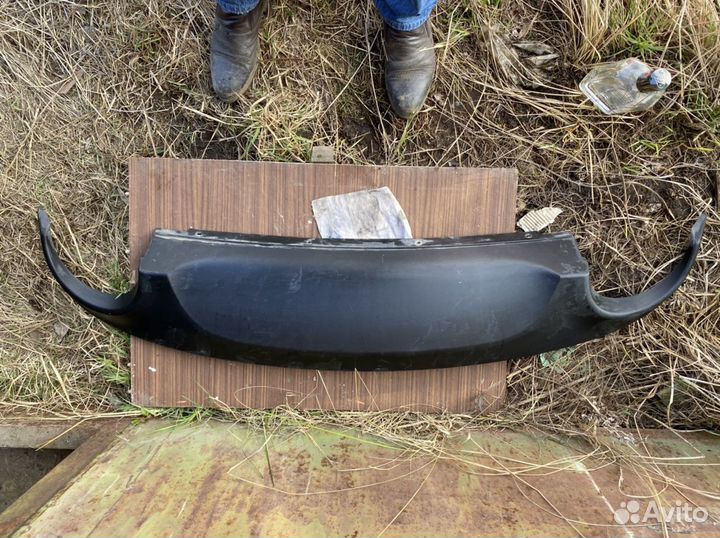 Юбка заднего бампера Jaguar XF 1 рестайл