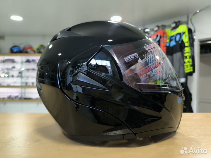 Шлем для мотоцикла модуляр черный