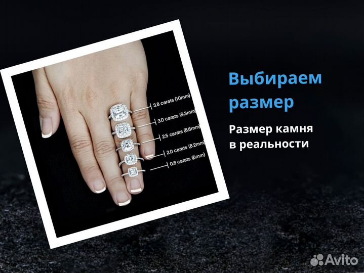 Кольцо помолвочное с бриллиантом 0,2 ct