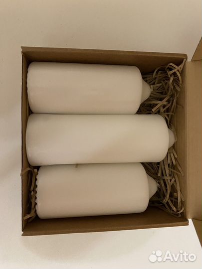 Свечи парафиновые без запаха