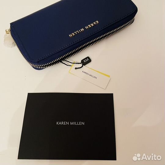 Новый кожаный кошелек (клатч) Karen Millen