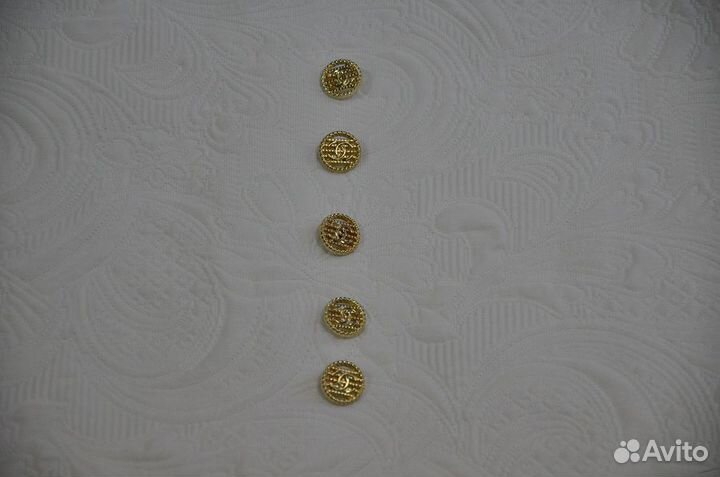 Пуговицы металл золото Chanel 16 мм