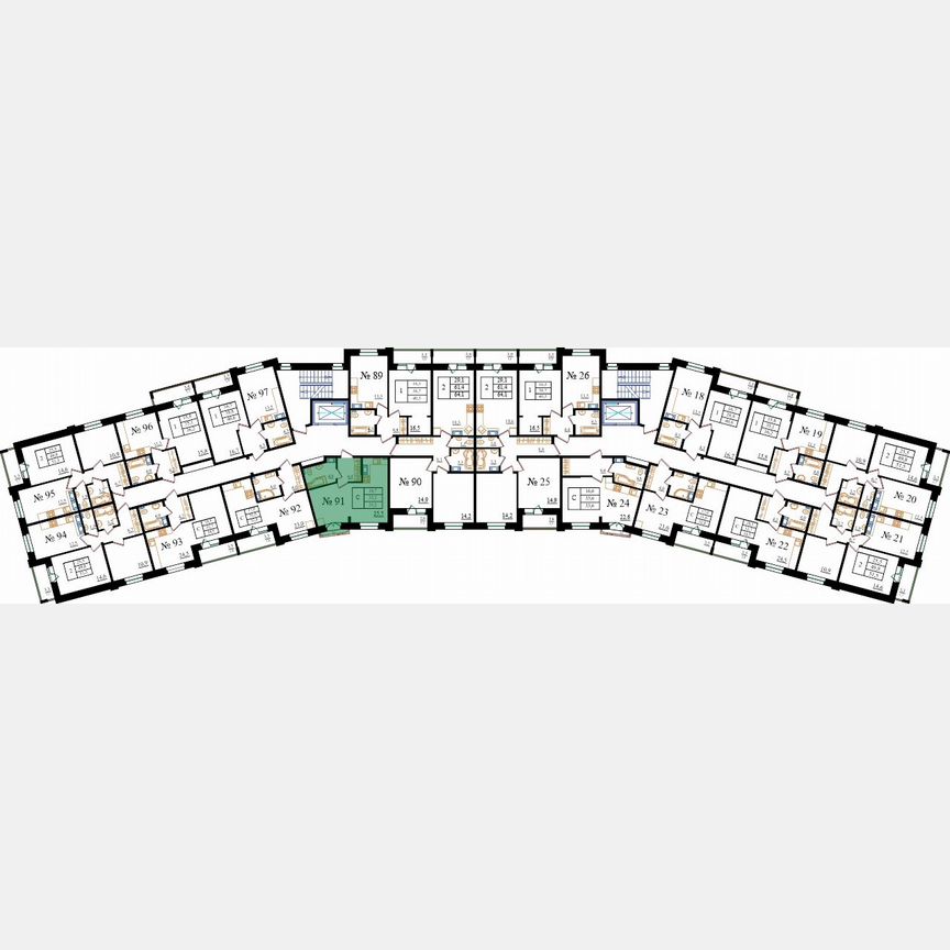 Квартира-студия, 33,2 м², 3/8 эт.