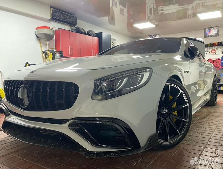 Карбоновый обвес brabus для Mercedes s63 amg с217