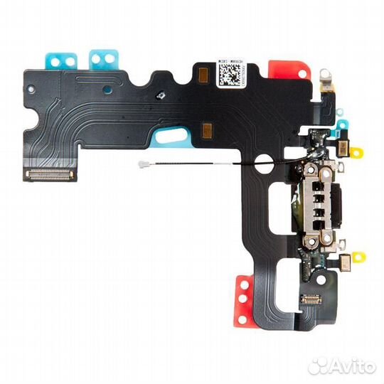 Шлейф с разъёмом зарядки, гарнитуры и антенной для