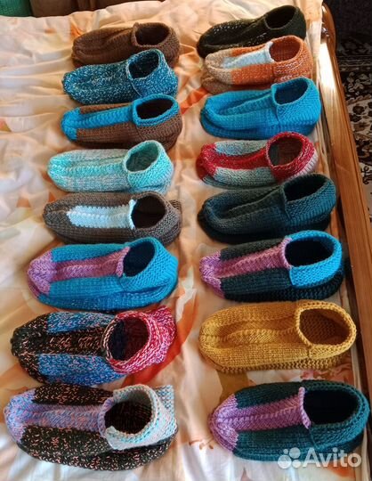 Следки (чуники) вязаные, ручной работы