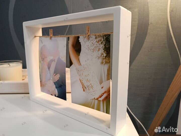 Рамка для фото интерьерная из дерева