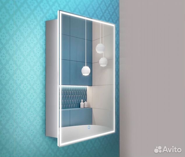 Зеркальный шкаф в ванную Via