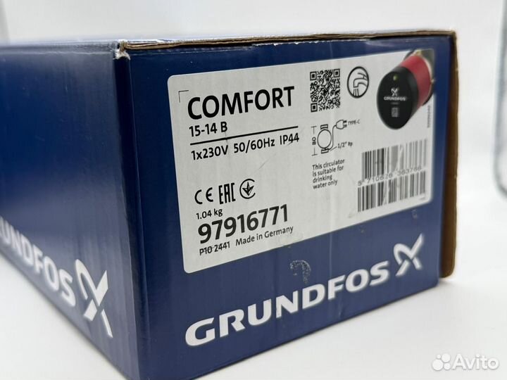 Насос гвс Grundfos Comfort Basic 15-14 B рм/80