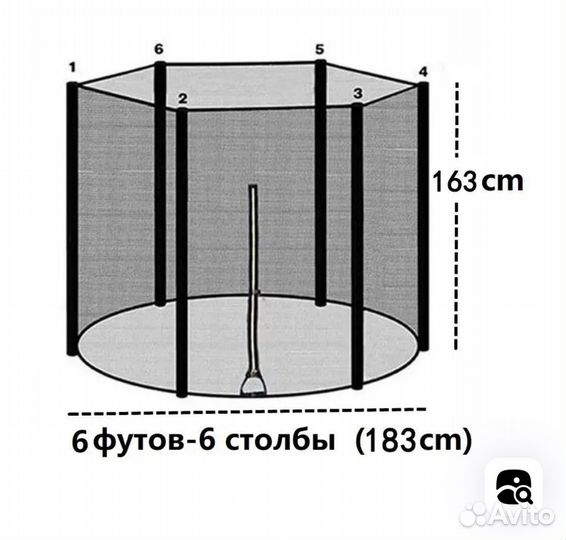 Сетка для батута
