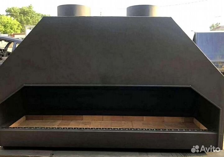 Мангал закрытый, мангал с вытяжкой