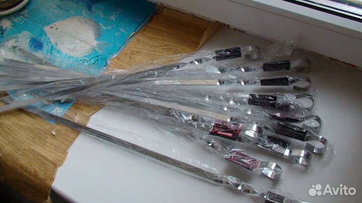 Шампуры для Шашлыка (55 и 45 см, Новые, в Упаков.)