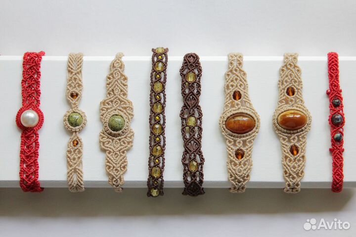 Плетёные браслеты (макраме)