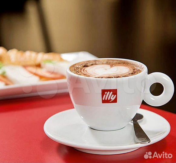 Чашки блюдца illy фарфор д/кофе италия
