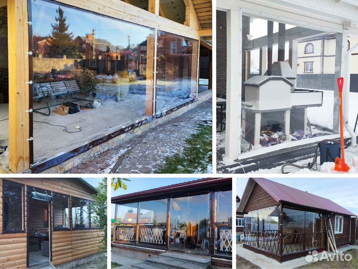 Мягкие окна пвх для беседок террас и веранд