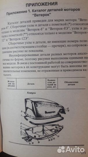 Моторы Ветерок и Салют пособие по ремонту