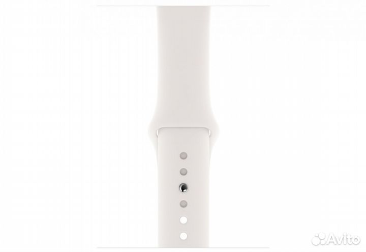 Ремешок силиконовый White Sport Band (Белый) Apple