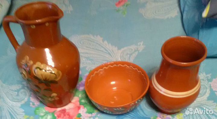 Глиняная крынка