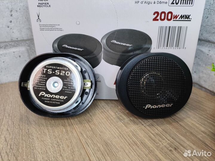 Пищалки твитеры Pioneer TS-S20 с кросcовером