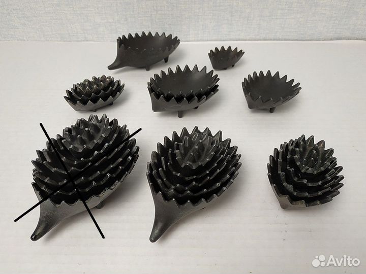 Ежики пепельница, наборы СССР