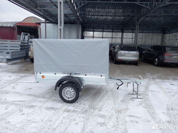 Прицеп цм эко плюс 2*1,3 тент 80 см, без колёс