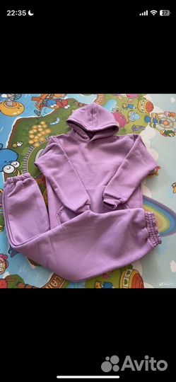 Новый спортивный костюм с флисом внутри женский