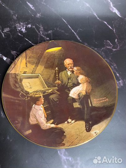 Декоративная тарелка фарфор US 1983 Knowles лимит