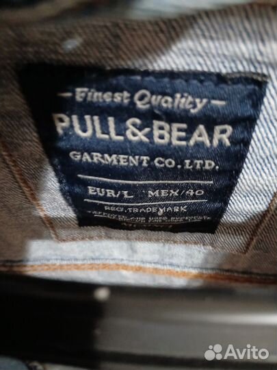 Джинсовая куртка pull and bear