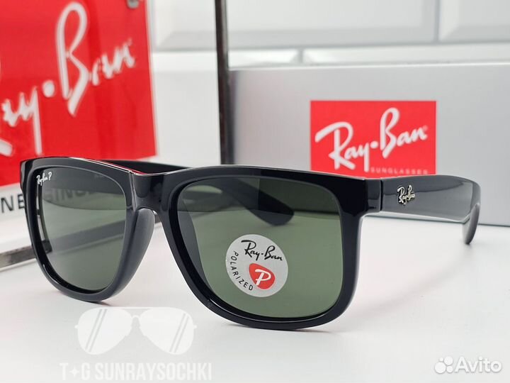 Очки Ray Ban 4165 Justin Зелёные