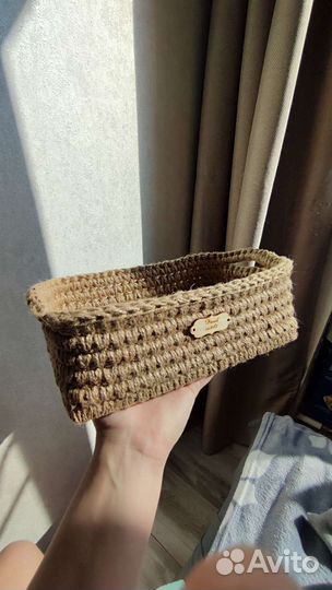 Корзина из джута