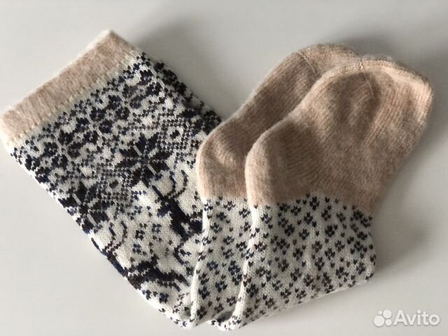 Шерстяные носки гольфы