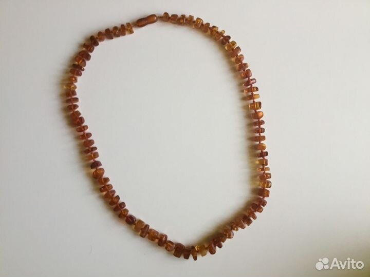 Янтарные бусы времён СССР