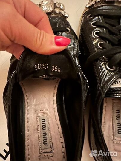 Miu miu кроссовки в кристаллами оригинал