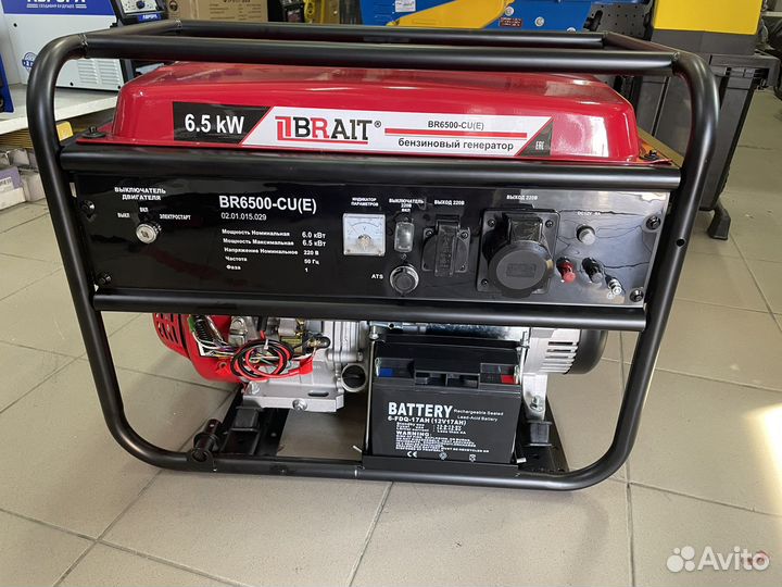 Генератор бензиновый brait BR-6500CU(Е)