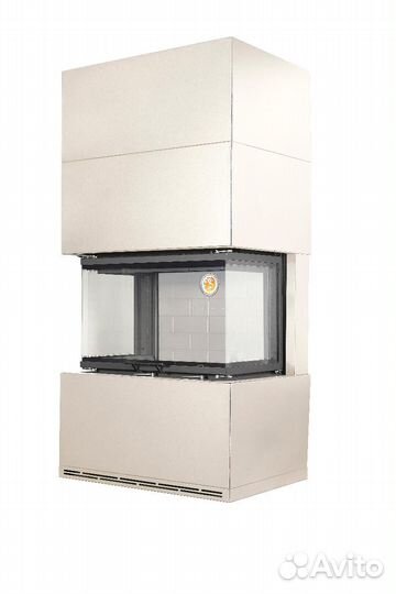 Камин родос 800 слоновая кость белый шамот Экоками