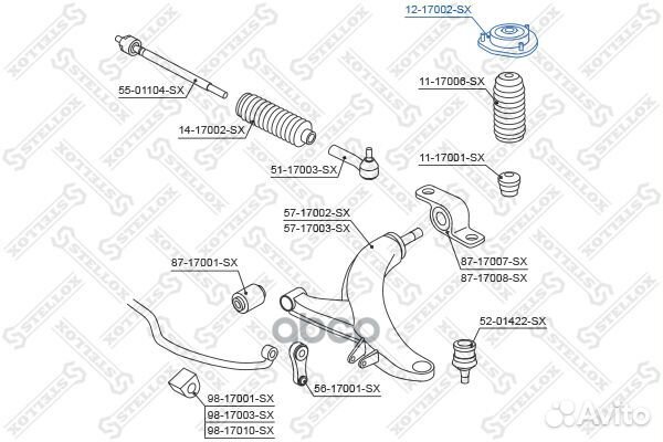 Опора амортизатора переднего Subaru Impreza Су