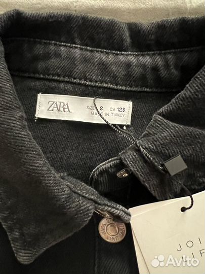 Джинсовое платье zara 128