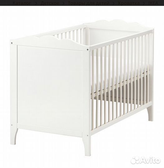 Детская кроватка икеа хенсвик