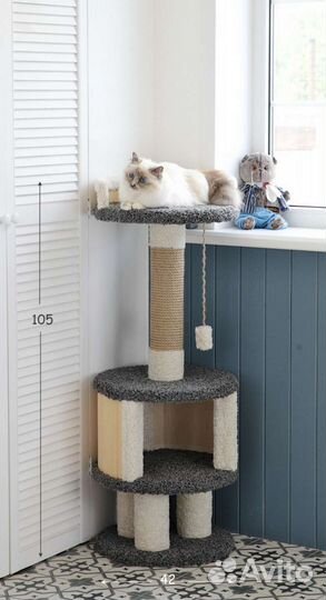 Домик для кошки с когтеточкой