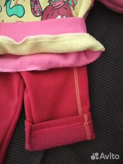 Костюм утепленный для девочки 62-68