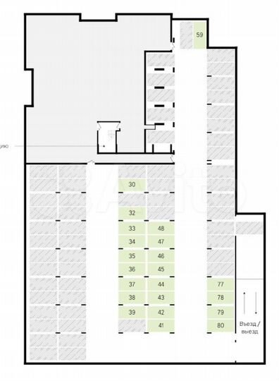 Машиноместо, 14 м²