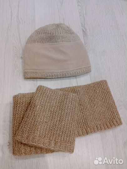 Новая Зимняя Тёплая Женская Шапка и Снуд