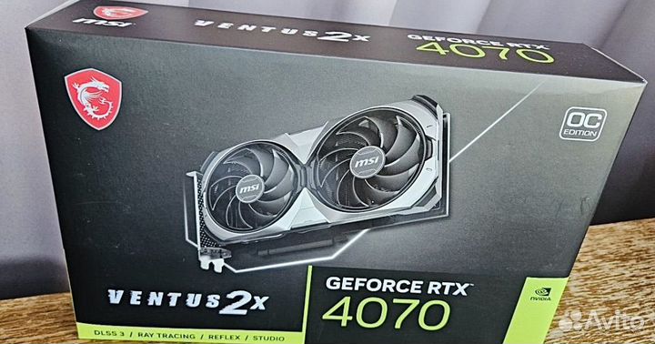 Видеокарта MSI RTX 4070 Ventus 2X E OC 12GB