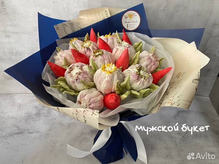 Съедобный букет из зефира. Разнообразие вкусов