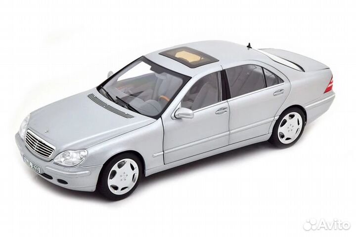Mercedes W220 S600 S-class 1998 silver Norev 1:18