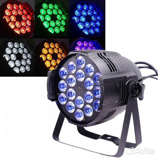 Светодиодный прожектор led par 18*18w rgbwauv