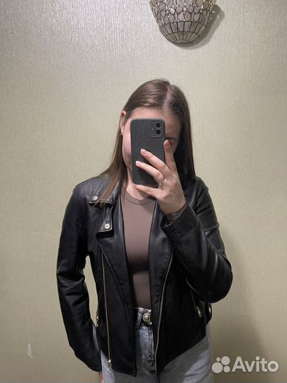 Куртка кожаная женская