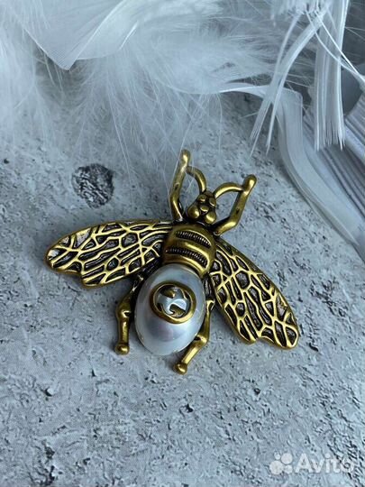 Брошь Gucci пчела Премиум