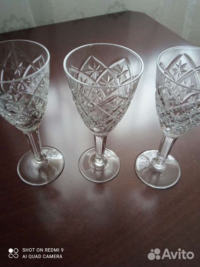 Фужеры хрустальные СССР